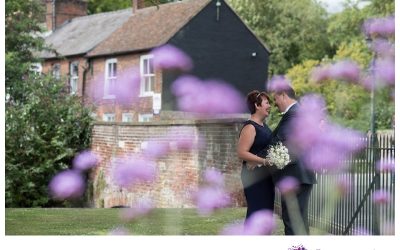 Sharon and John arrived in style for their Canterbury wedding … on a red London bus called Mabel with a real conductor {sneak peek}