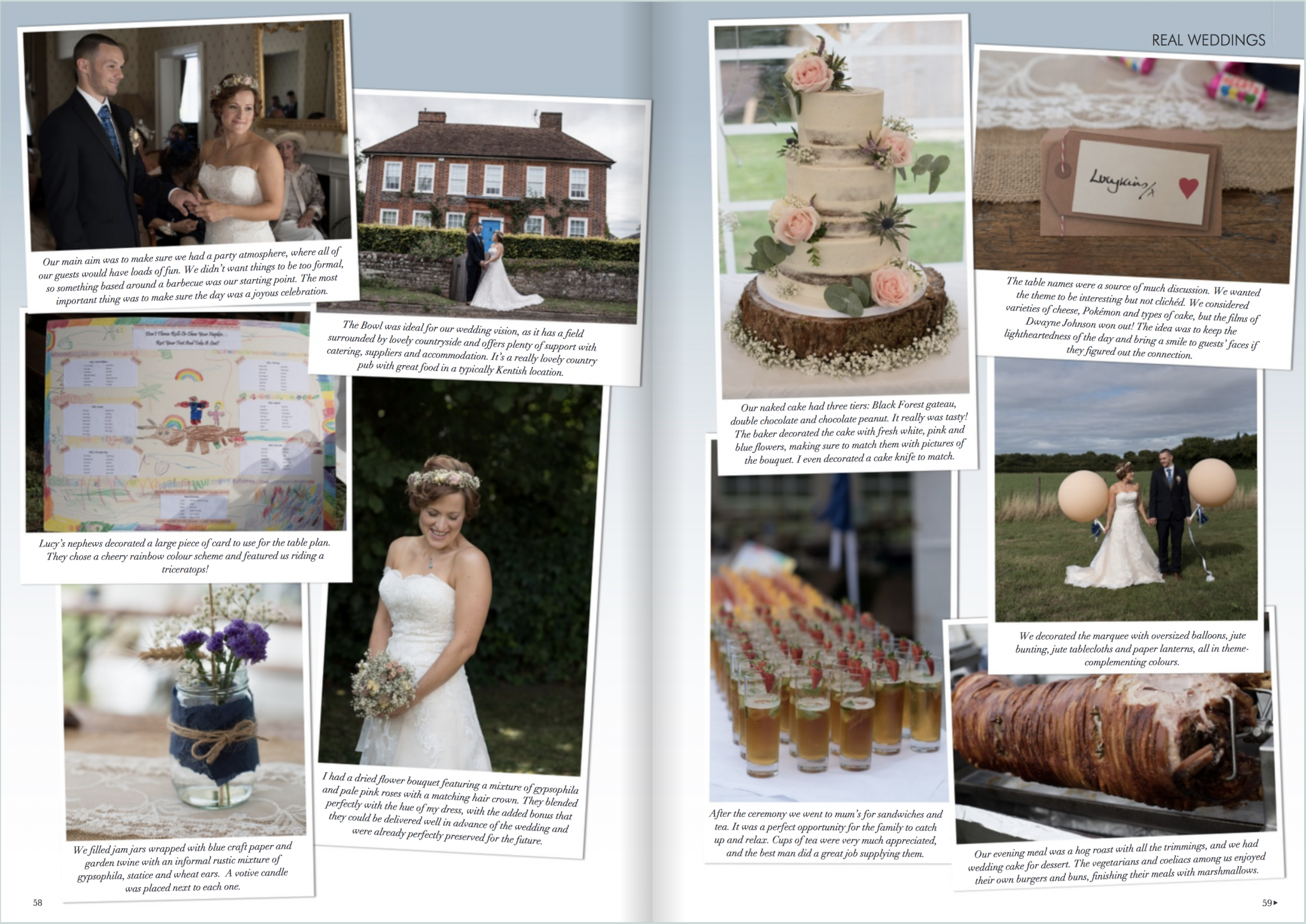 Kent wedding magazine feature by Samantha Jones Photography