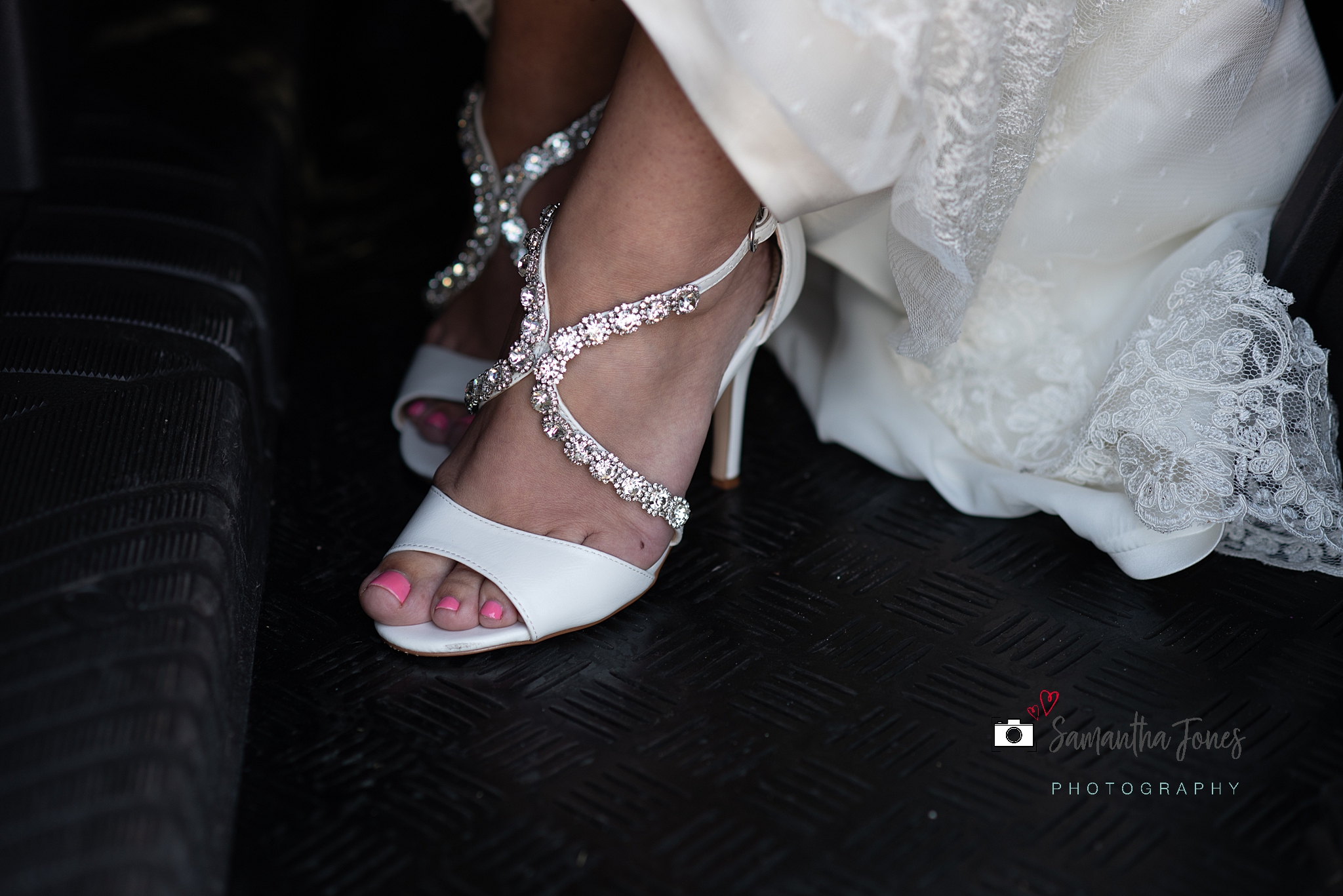 bridal shoes Kent wedding at Stonelees by Samantha Jones Photography