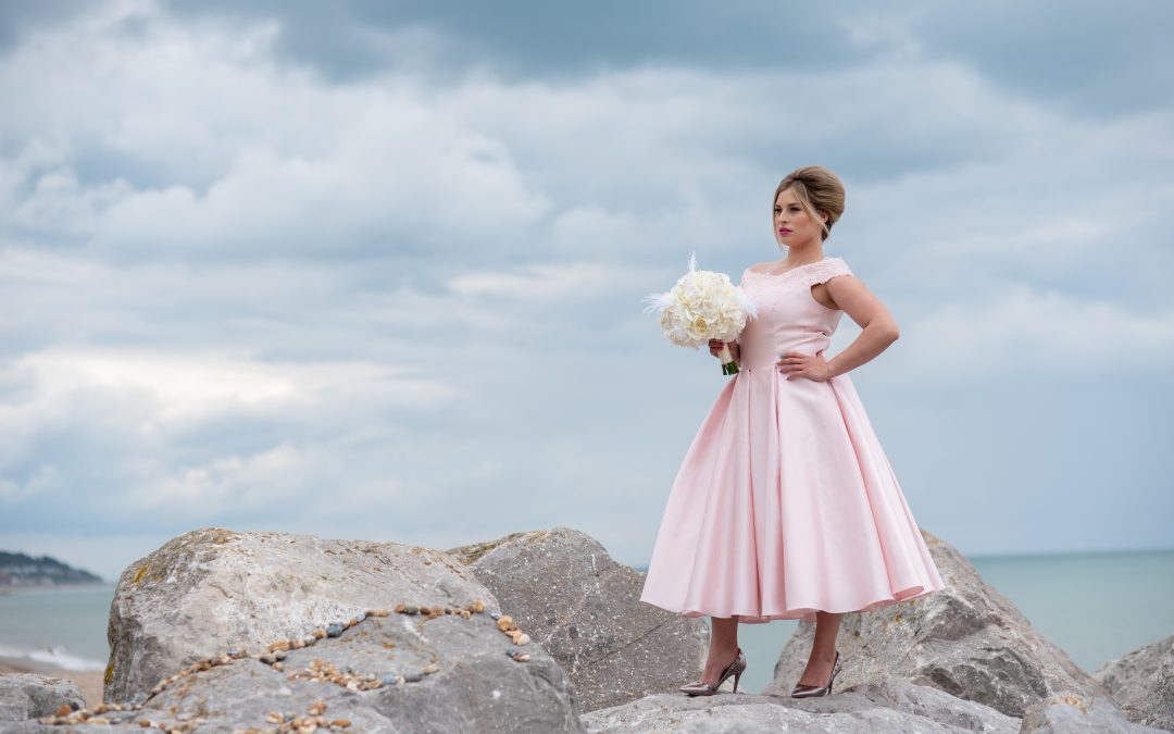published, Your Kent Wedding, styled photoshoot at Hythe Imperial, beach photoshoot