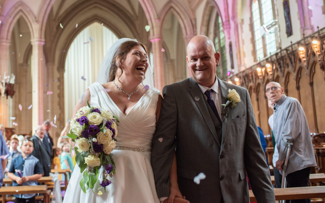 A chapel wedding for Hayley and Paul at St Augustine’s