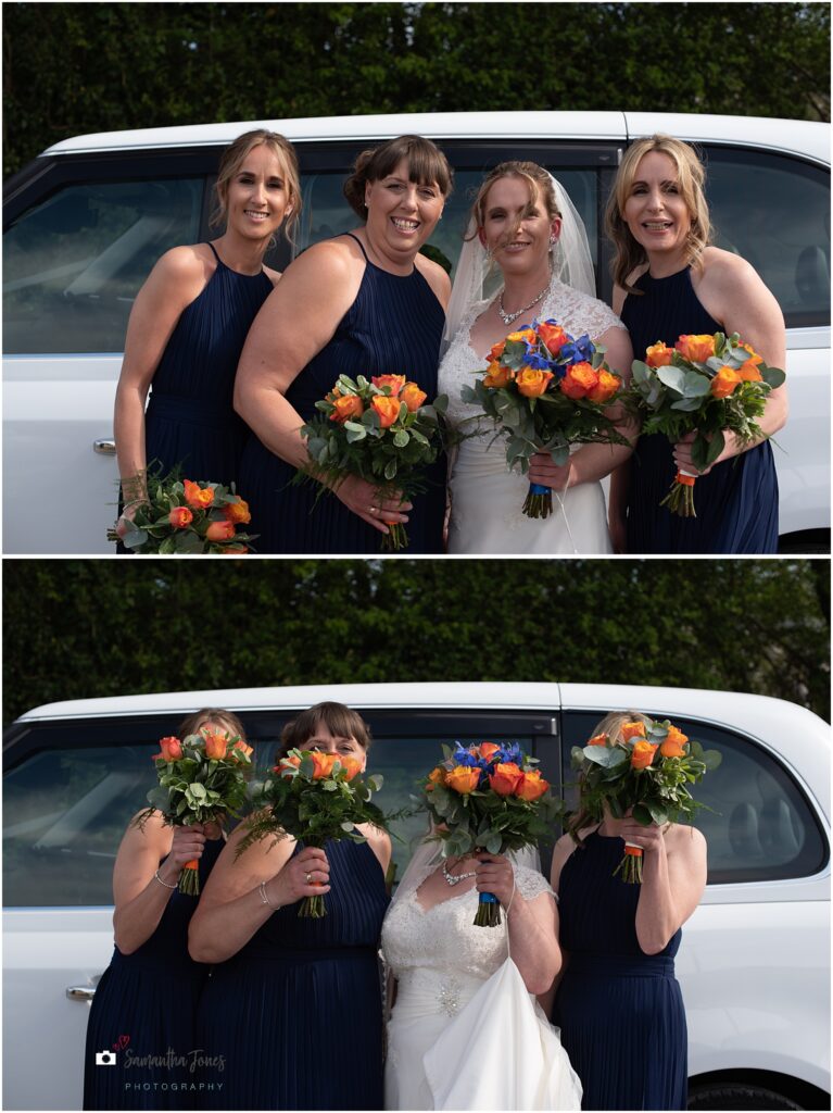 Toni and her bridesmaids at Stonelees