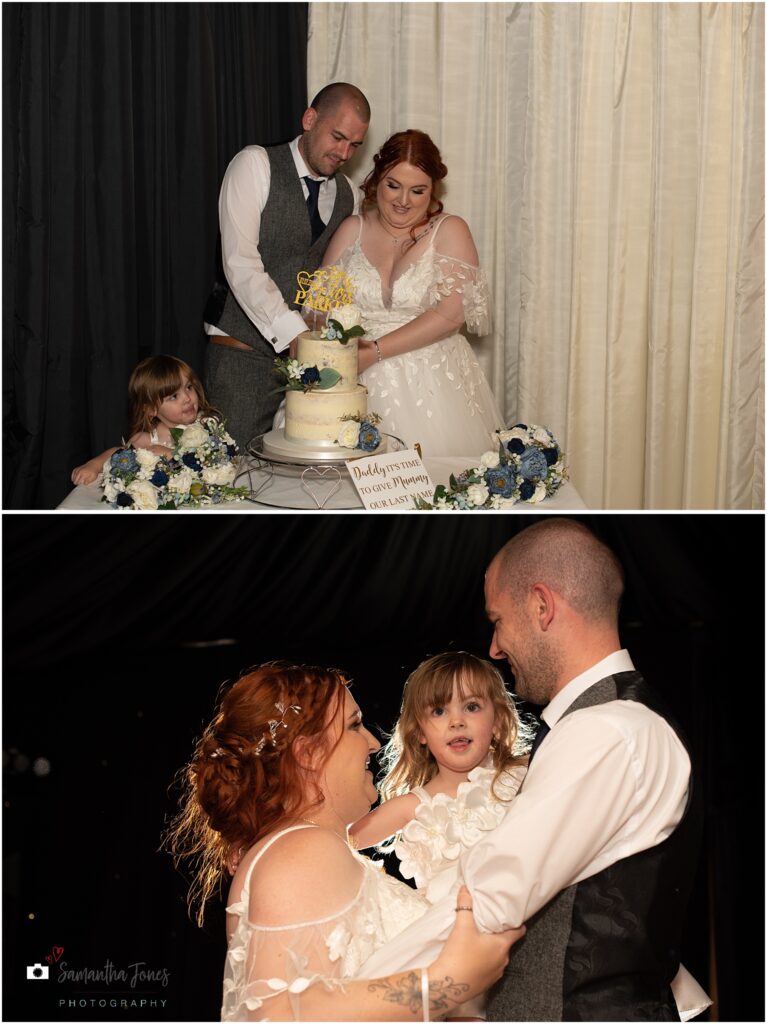 cake cutting and first dance at Pegwell Bay Hotel